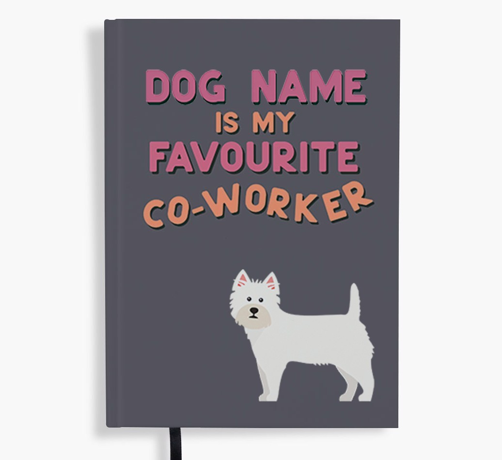 Favourite Co-Worker: Personalised {breedFullName} Notebook