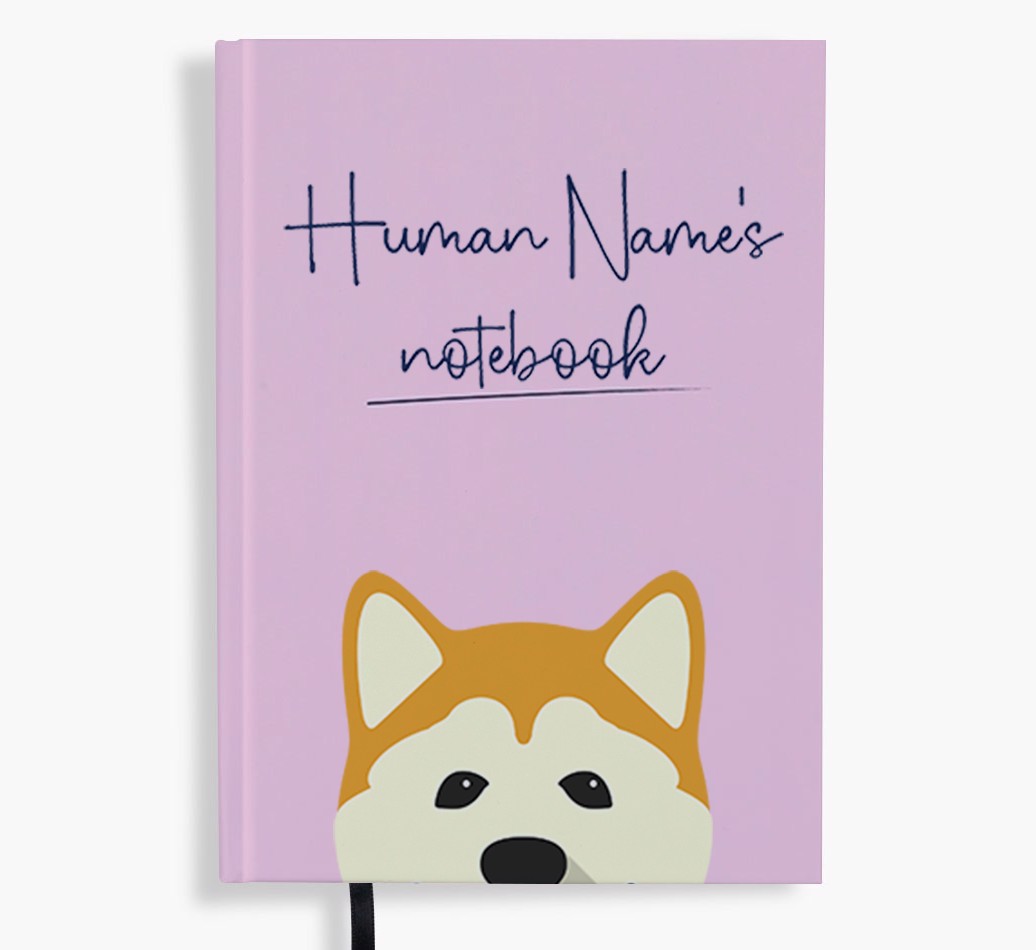Handwritten: Personalised {breedFullName} Notebook