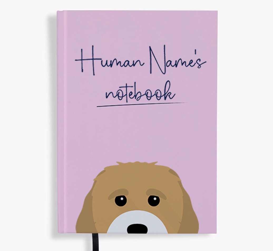 Handwritten: Personalized {breedFullName} Notebook
