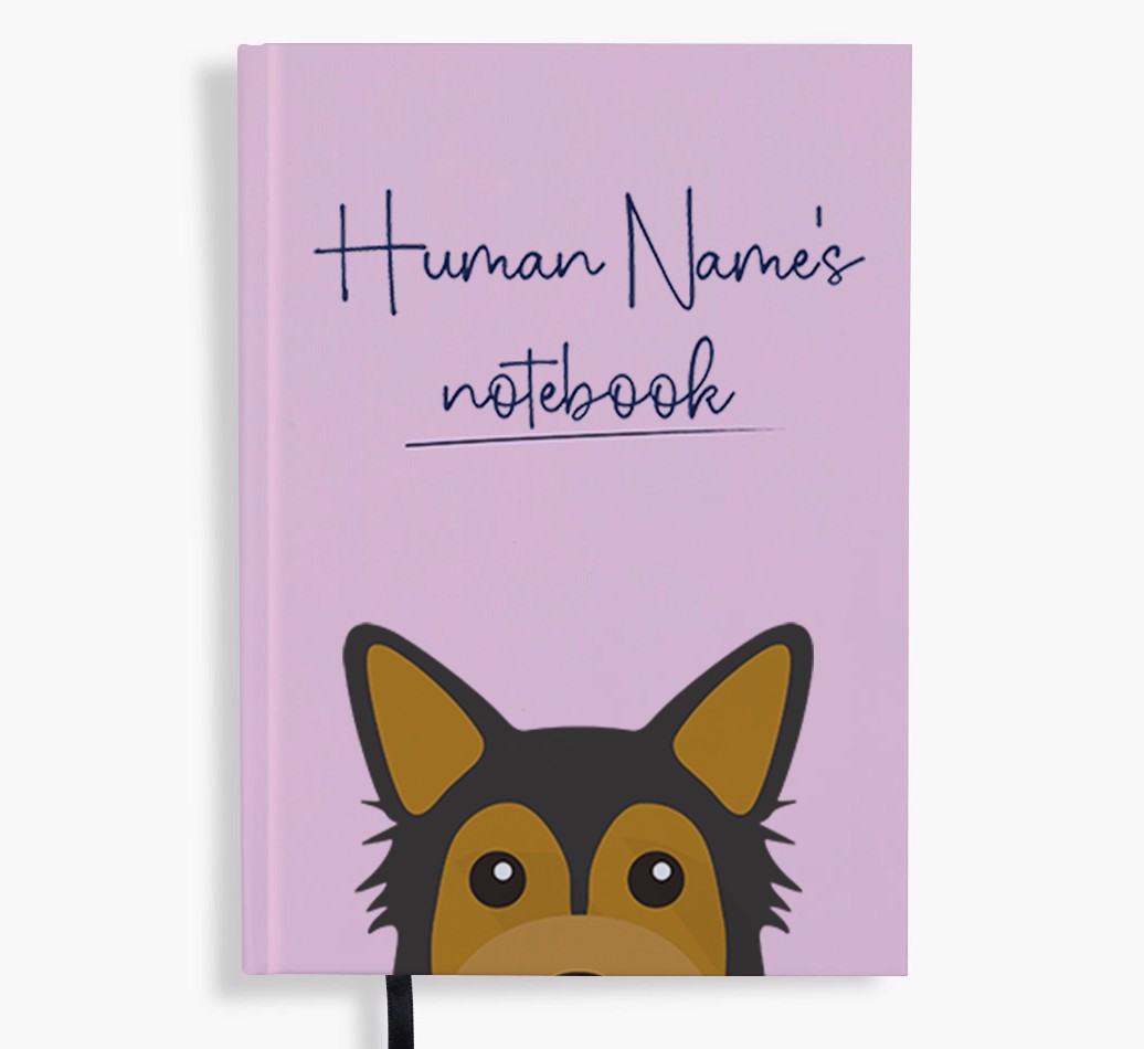 Handwritten: Personalised {breedFullName} Notebook