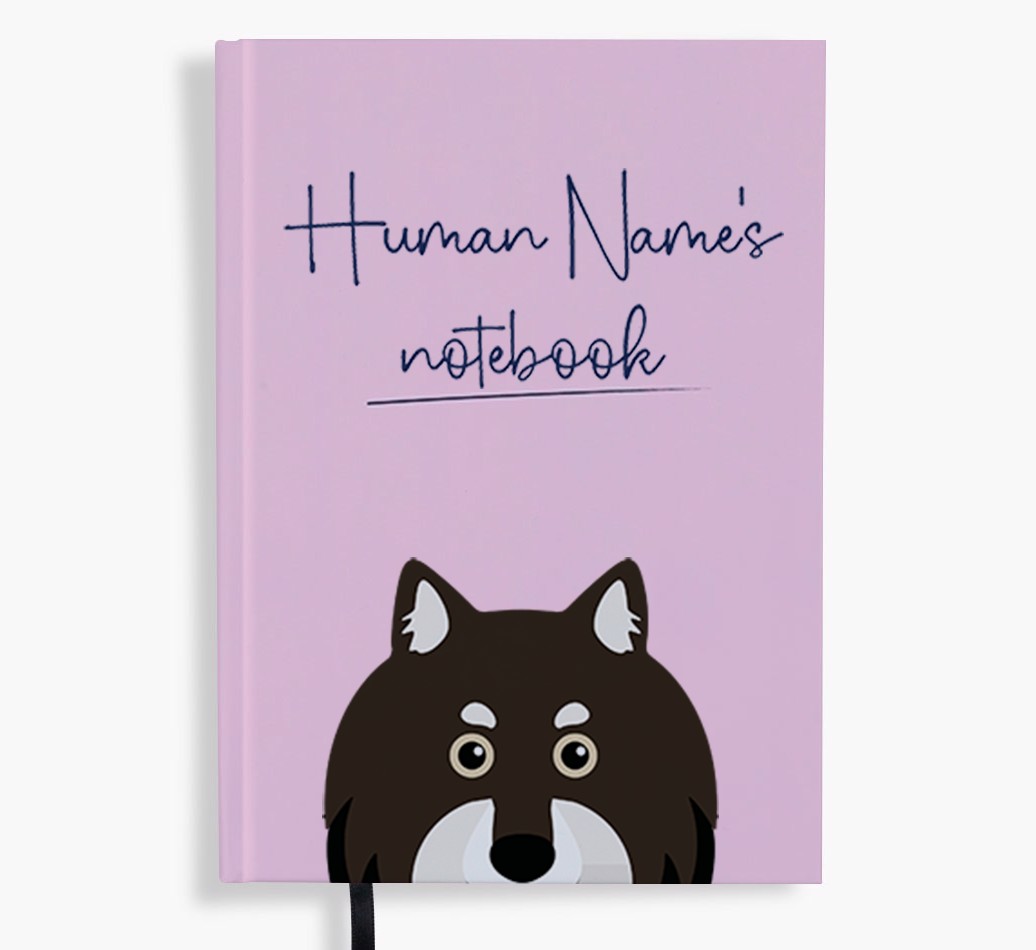 Handwritten: Personalised {breedFullName} Notebook