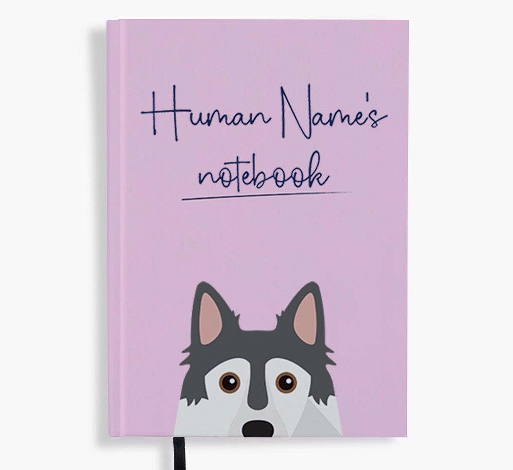 Handwritten: Personalised {breedFullName} Notebook