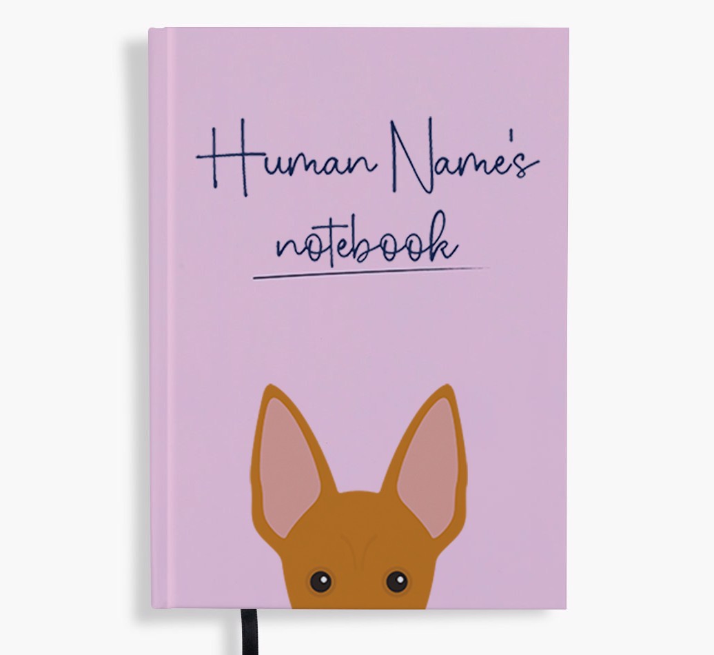 Handwritten: Personalized {breedFullName} Notebook