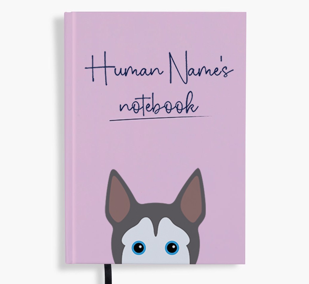 Handwritten: Personalised {breedFullName} Notebook