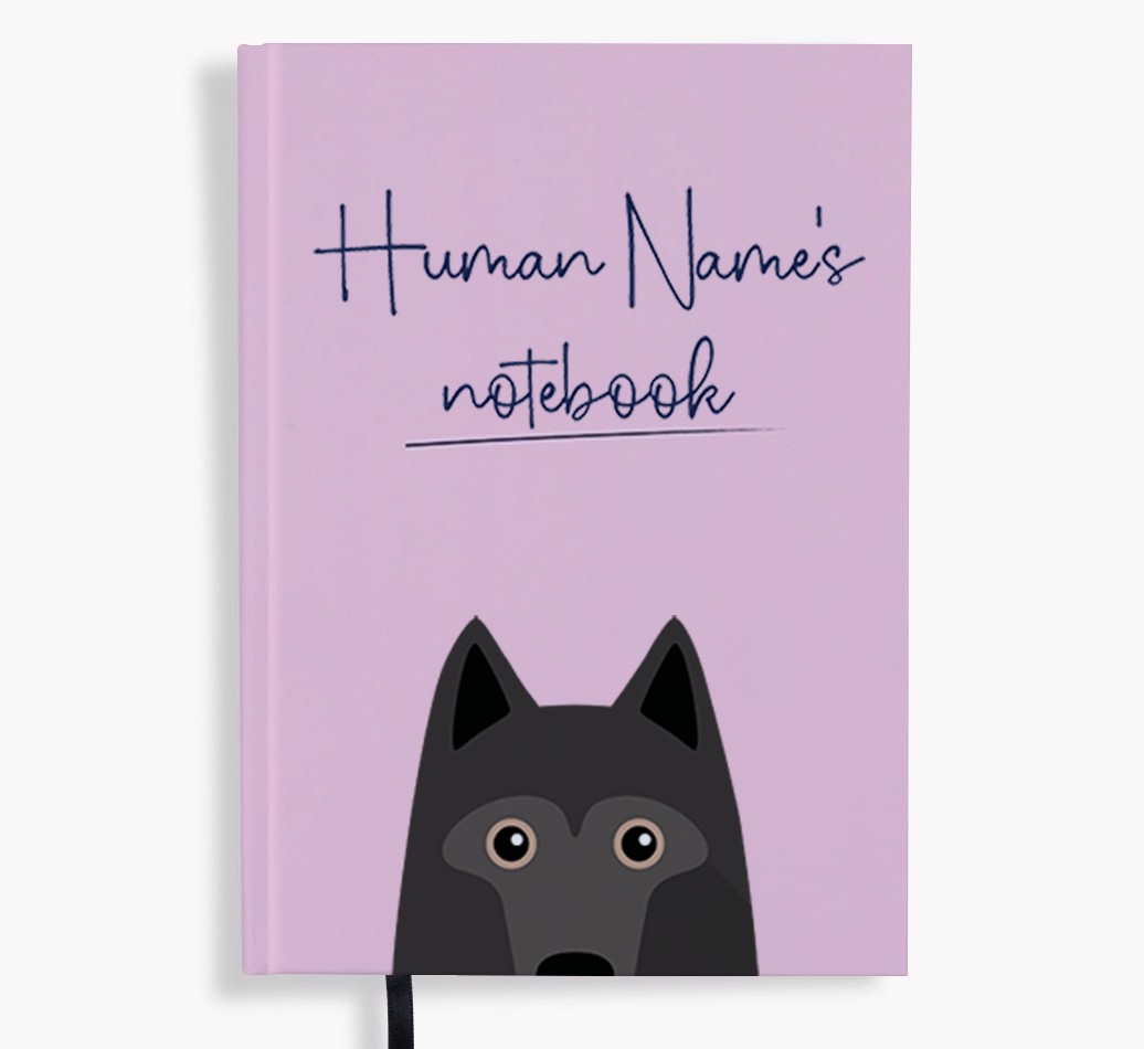 Handwritten: Personalised {breedFullName} Notebook