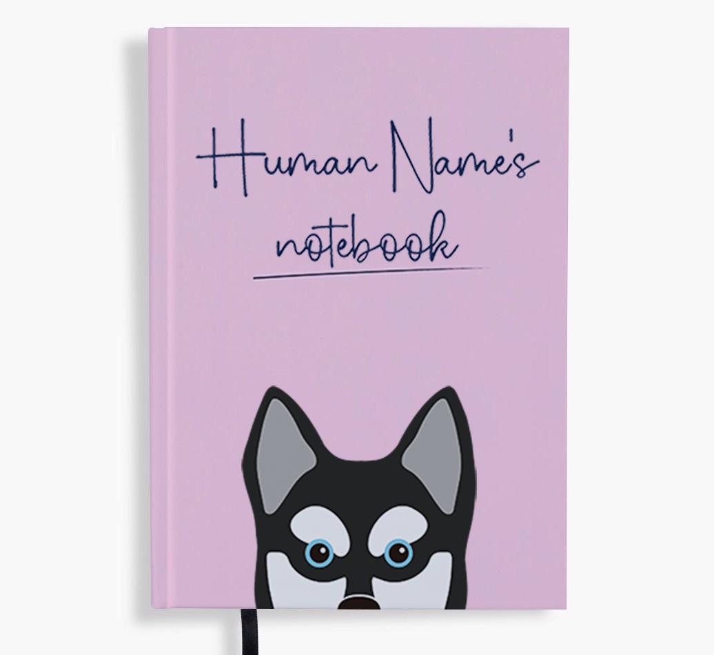 Handwritten: Personalized {breedFullName} Notebook