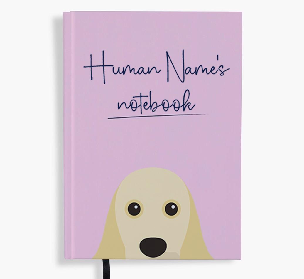 Handwritten: Personalized {breedFullName} Notebook