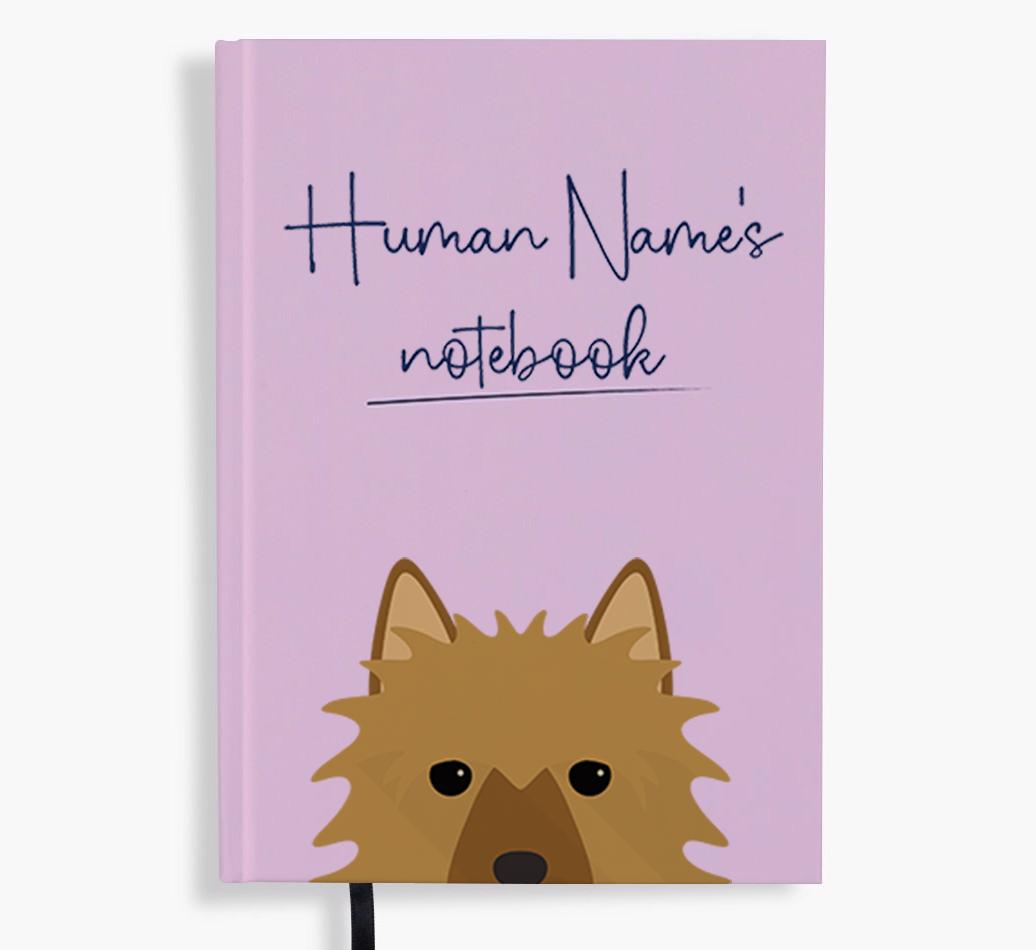 Handwritten: Personalized {breedFullName} Notebook