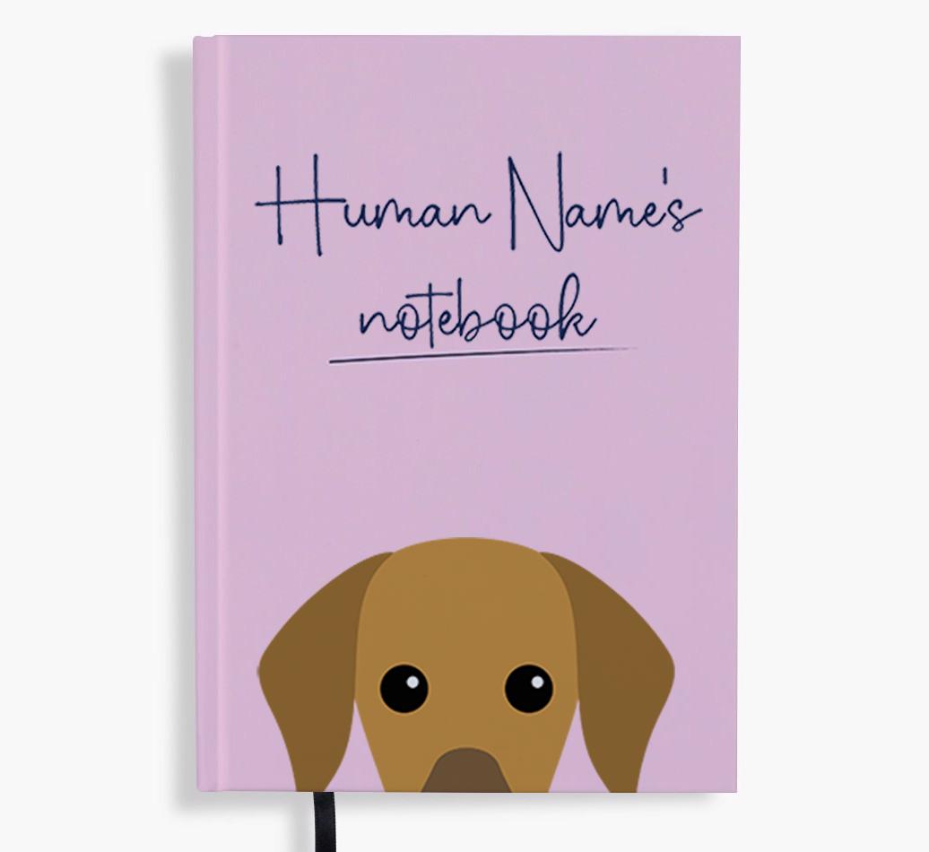 Handwritten: Personalized {breedFullName} Notebook