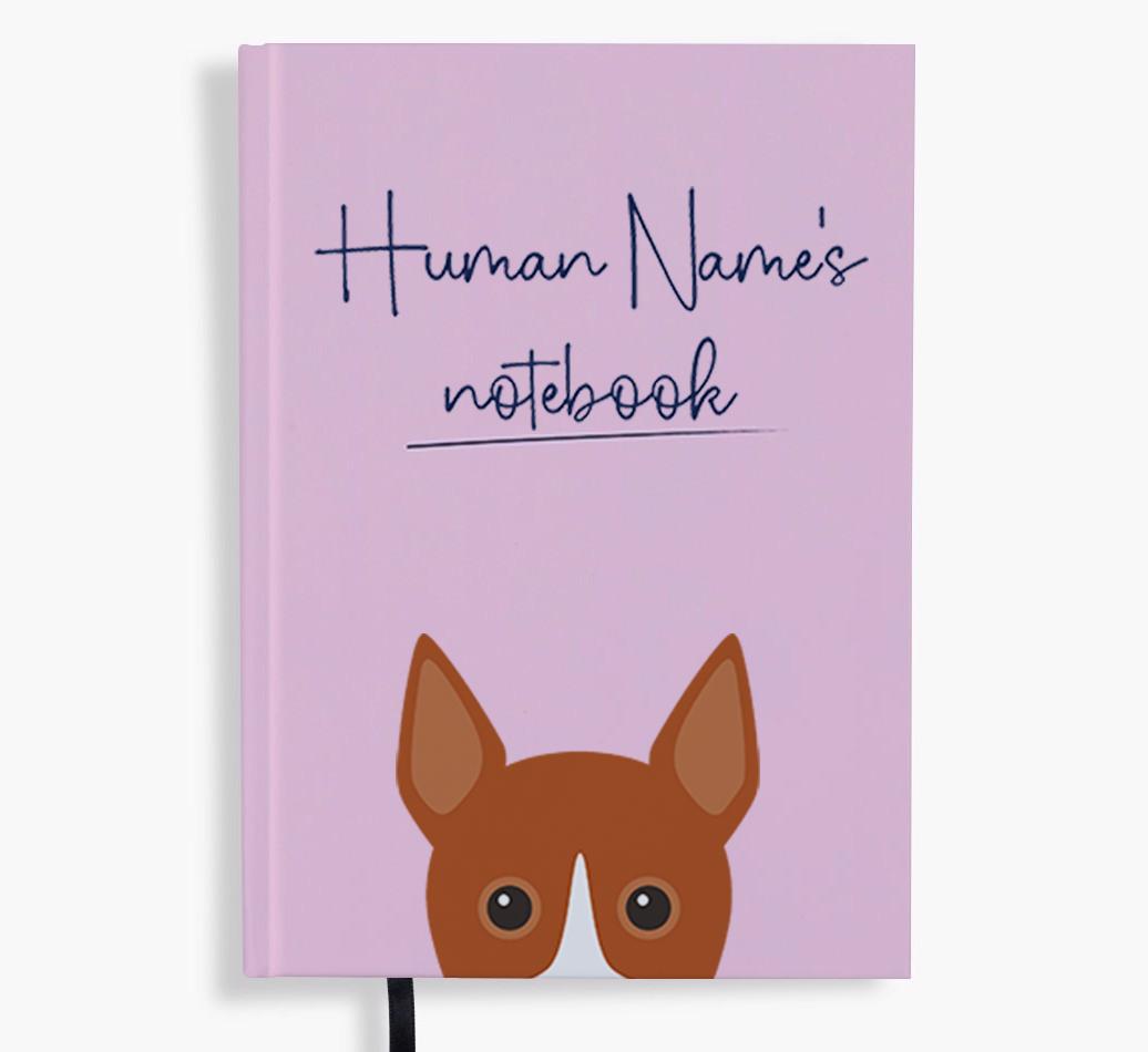 Handwritten: Personalized {breedFullName} Notebook