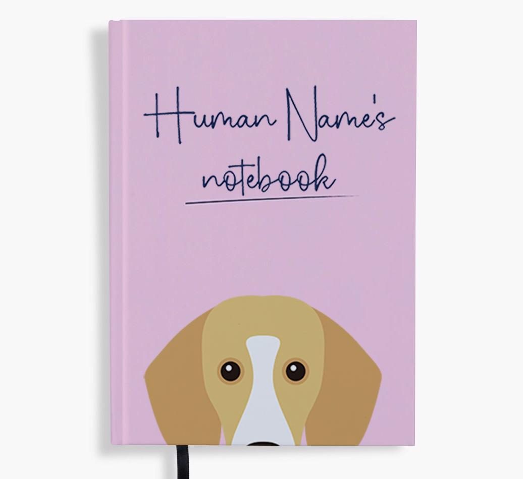 Handwritten: Personalized {breedFullName} Notebook