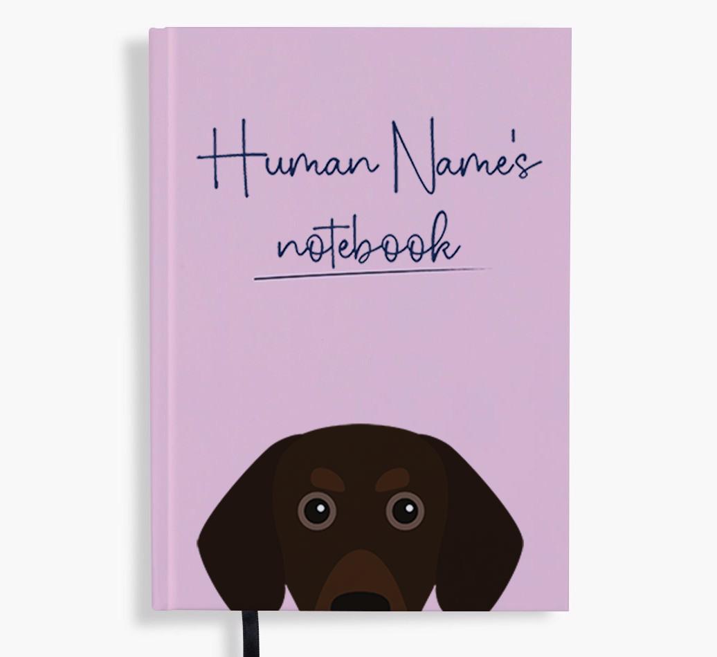 Handwritten: Personalized {breedFullName} Notebook