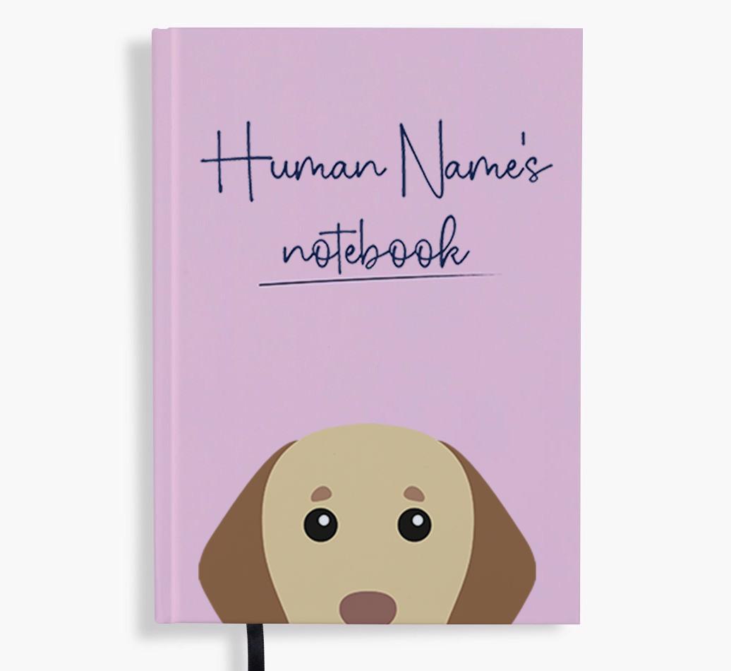 Handwritten: Personalized {breedFullName} Notebook