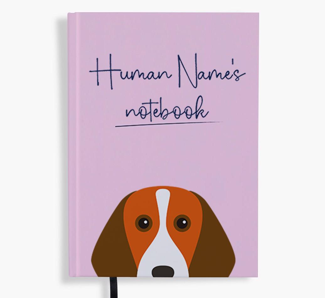 Handwritten: Personalized {breedFullName} Notebook