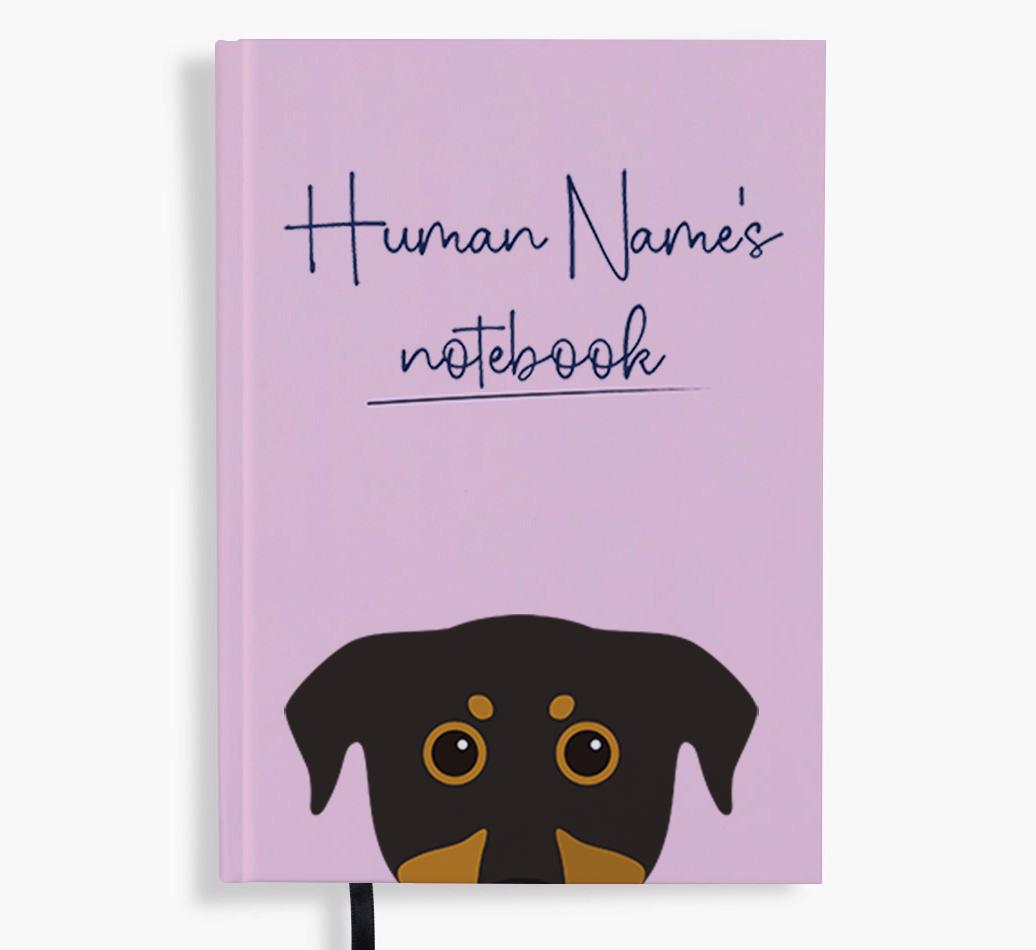 Handwritten: Personalized {breedFullName} Notebook