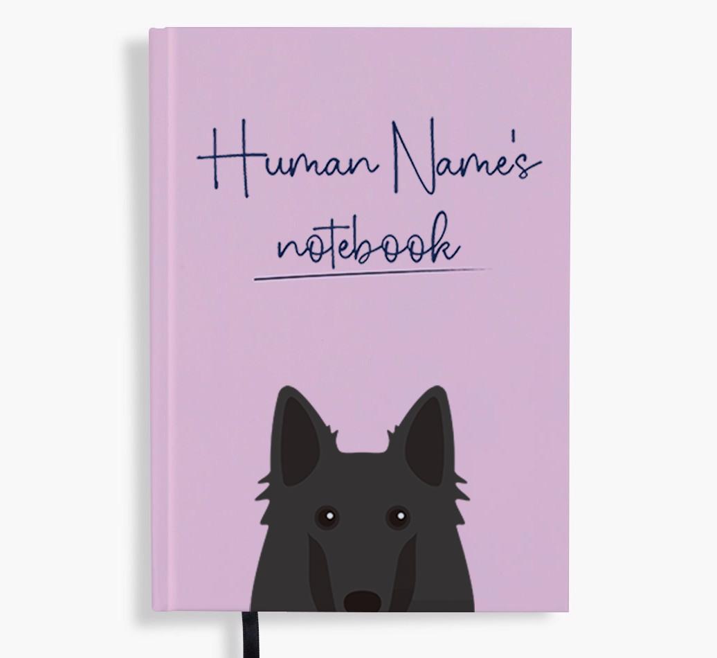 Handwritten: Personalized {breedFullName} Notebook