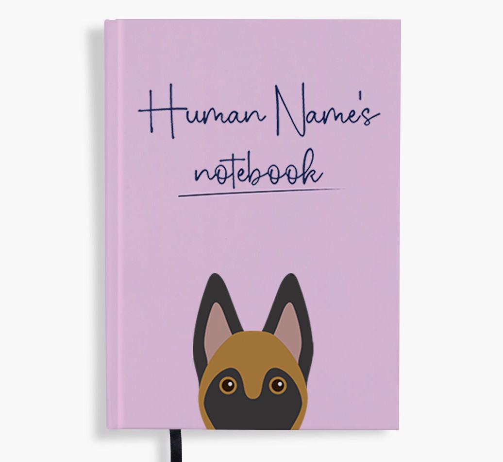 Handwritten: Personalized {breedFullName} Notebook