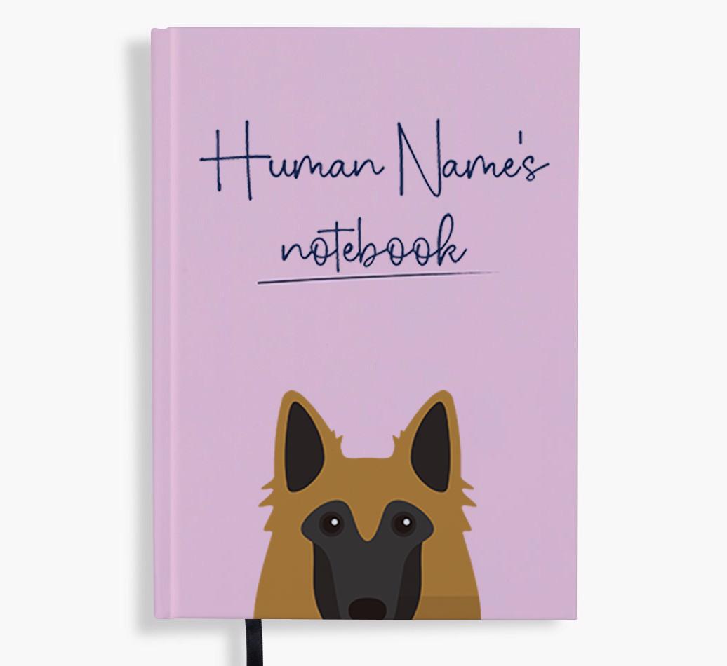 Handwritten: Personalized {breedFullName} Notebook