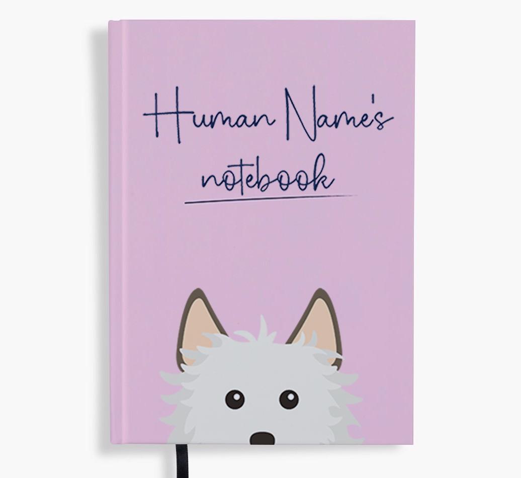Handwritten: Personalized {breedFullName} Notebook
