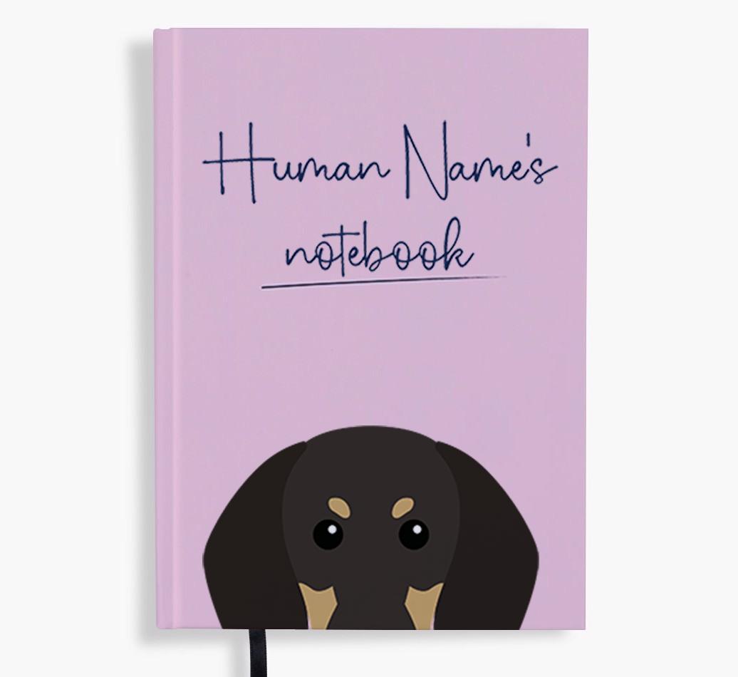 Handwritten: Personalized {breedFullName} Notebook