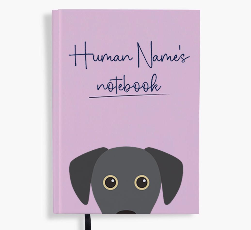 Handwritten: Personalized {breedFullName} Notebook