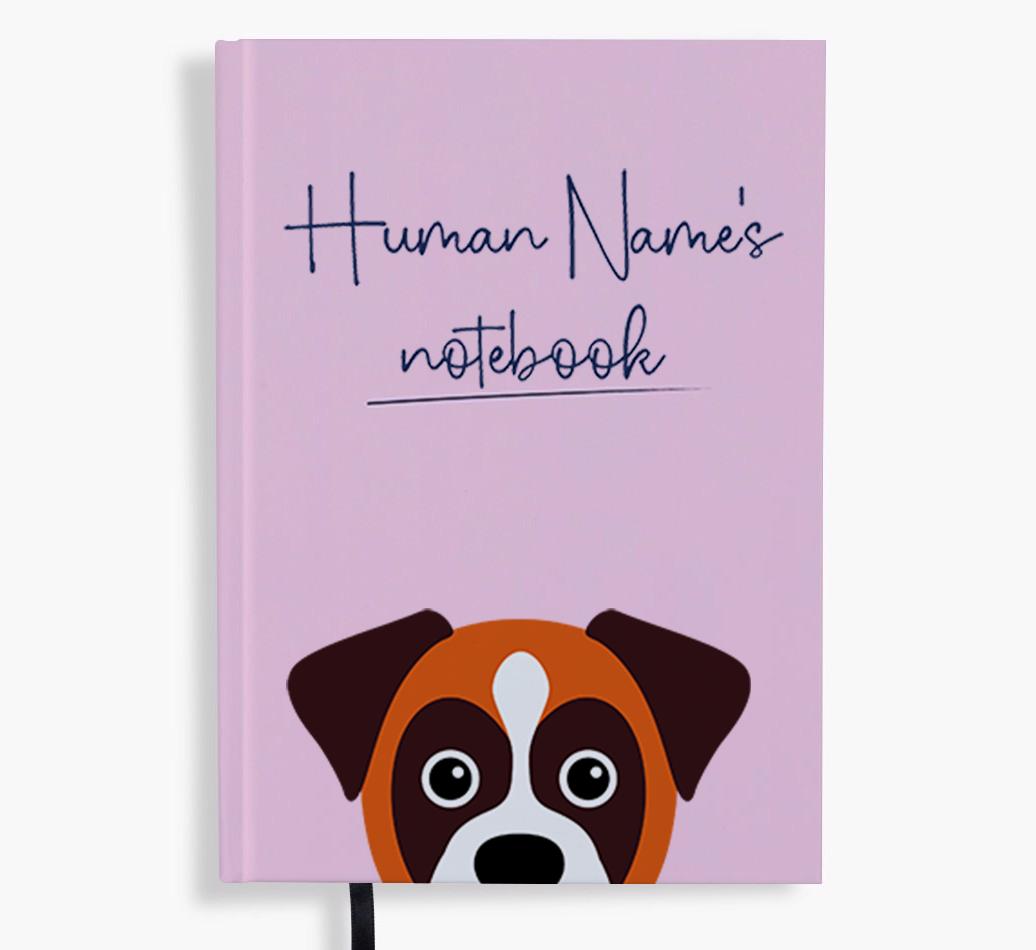 Handwritten: Personalized {breedFullName} Notebook