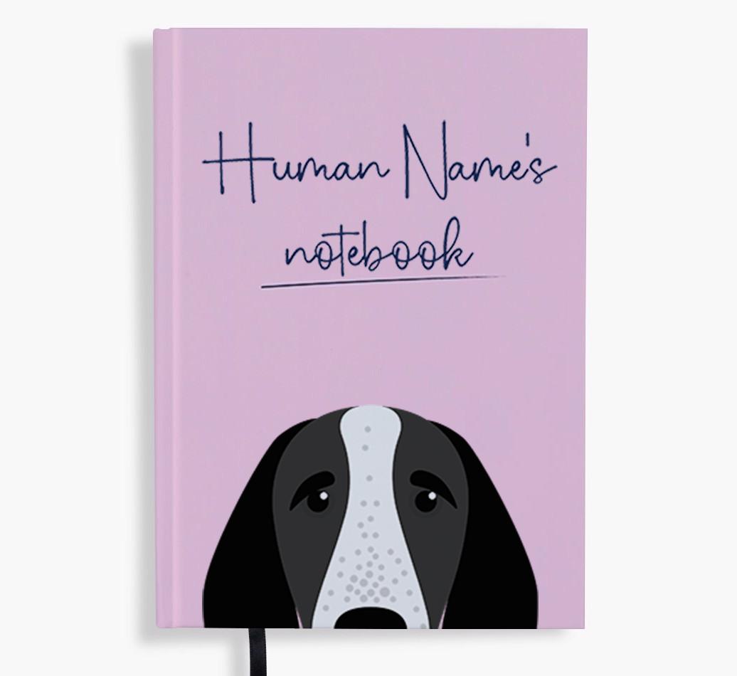 Handwritten: Personalized {breedFullName} Notebook
