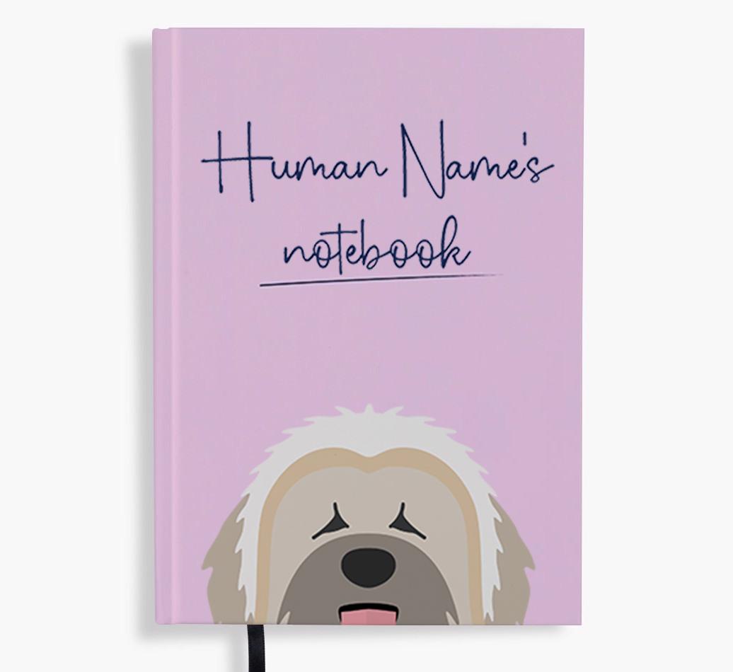 Handwritten: Personalized {breedFullName} Notebook