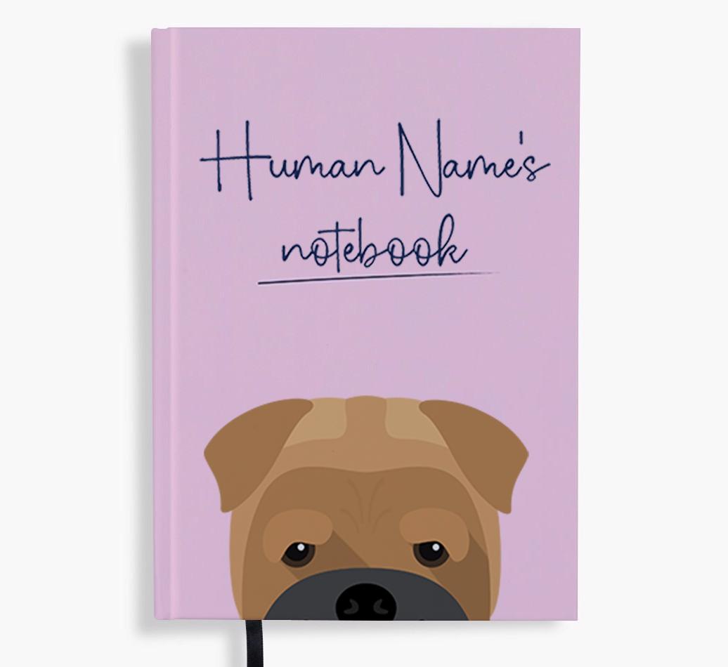 Handwritten: Personalized {breedFullName} Notebook