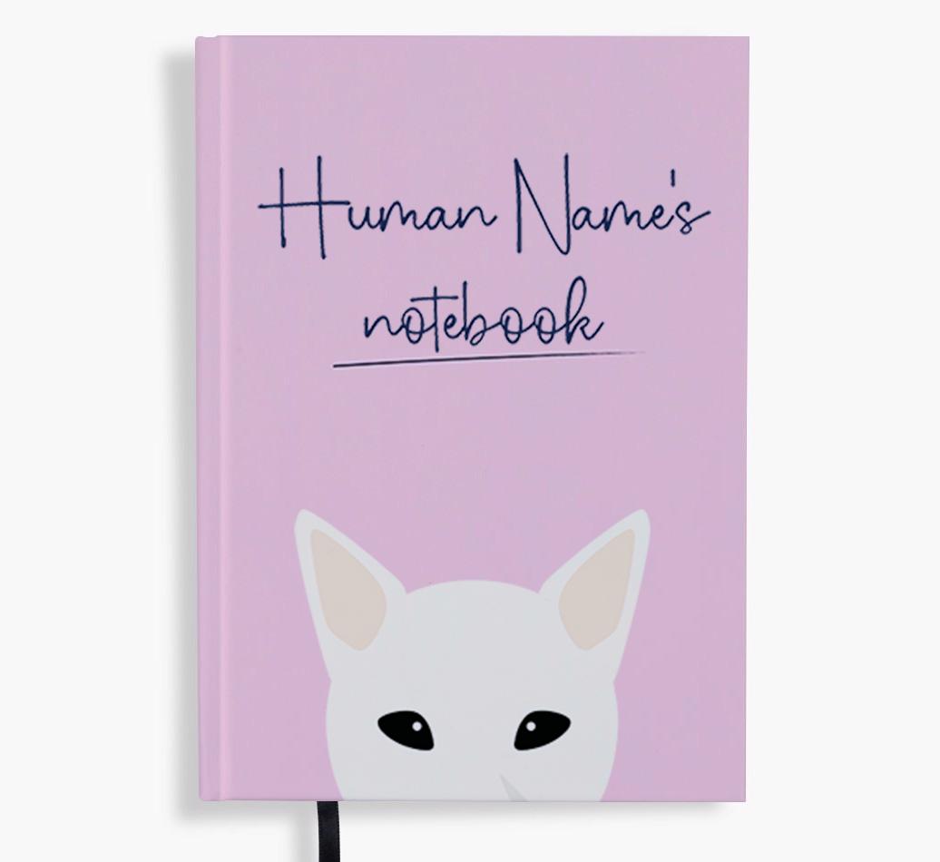 Handwritten: Personalized {breedFullName} Notebook