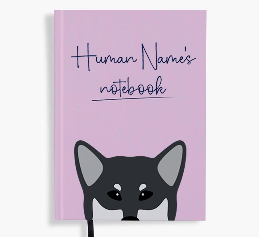 Handwritten: Personalized {breedFullName} Notebook