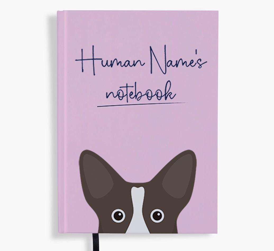 Handwritten: Personalized {breedFullName} Notebook