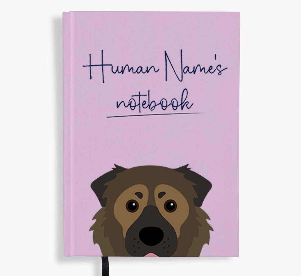 Handwritten: Personalized {breedFullName} Notebook