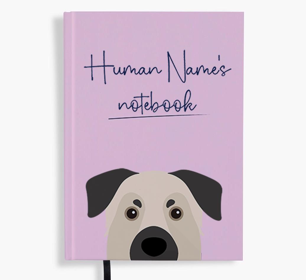 Handwritten: Personalized {breedFullName} Notebook