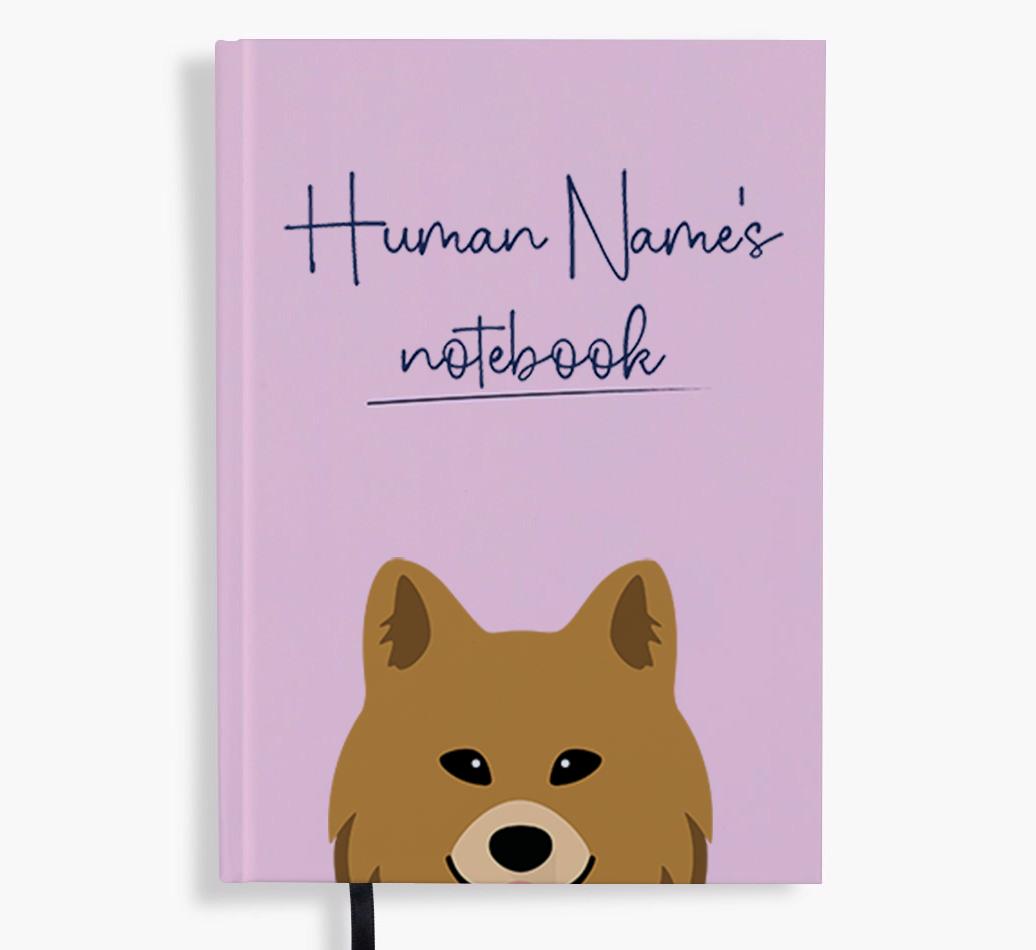 Handwritten: Personalized {breedFullName} Notebook