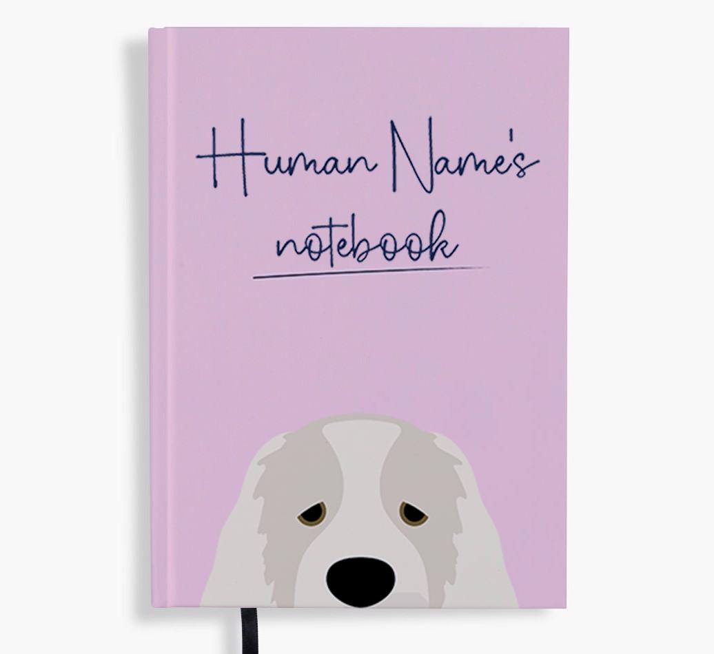 Handwritten: Personalized {breedFullName} Notebook