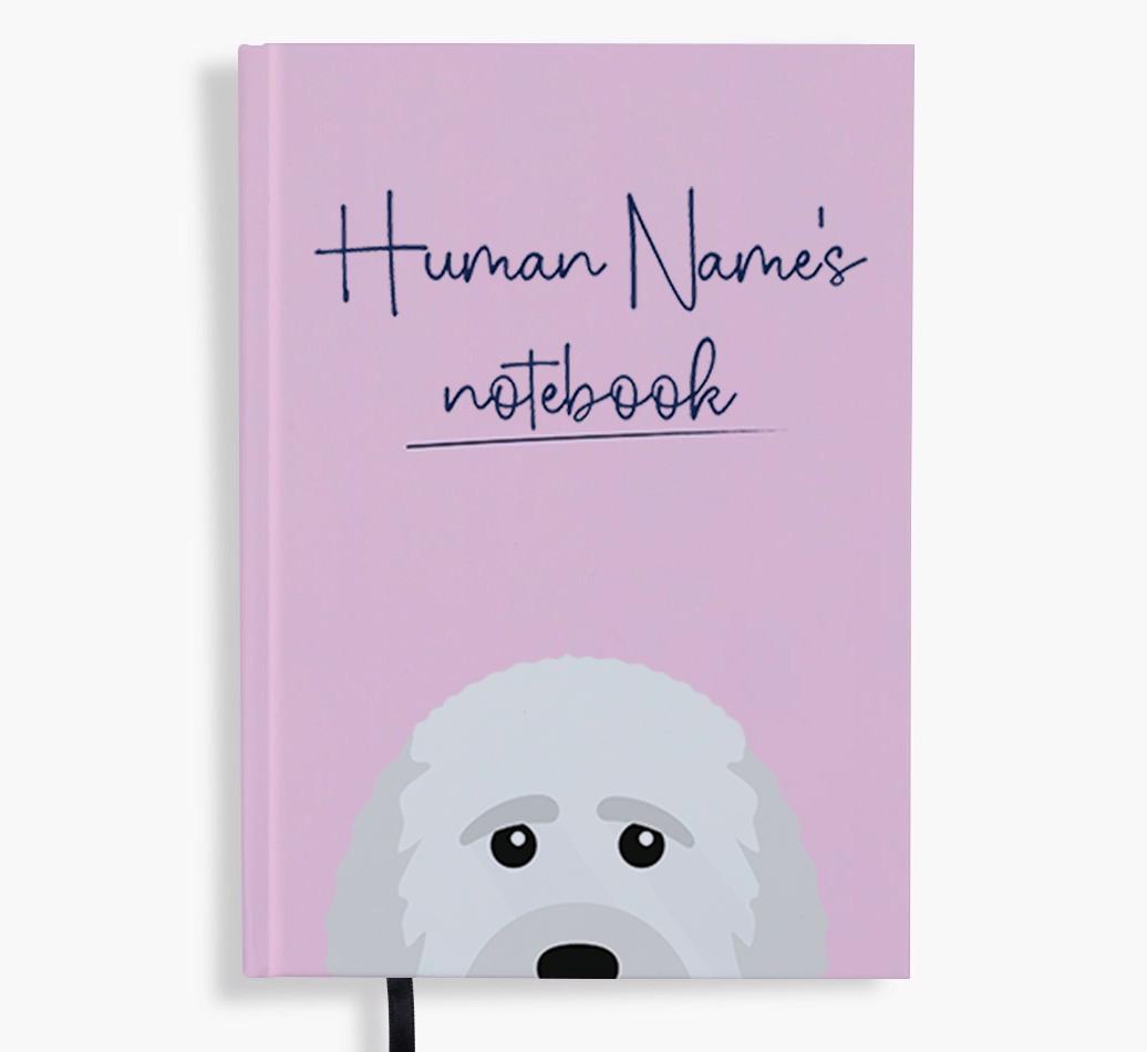 Handwritten: Personalized {breedFullName} Notebook
