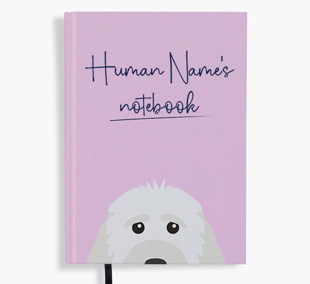 Handwritten: Personalized {breedFullName} Notebook