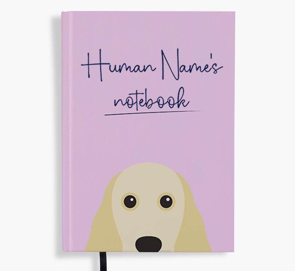 Handwritten: Personalized {breedFullName} Notebook