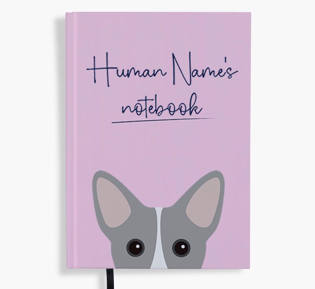 Handwritten: Personalized {breedFullName} Notebook