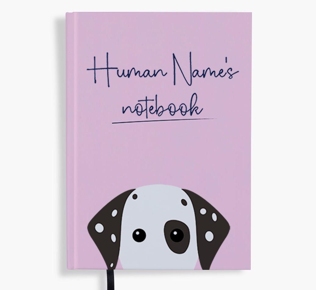 Handwritten: Personalized {breedFullName} Notebook