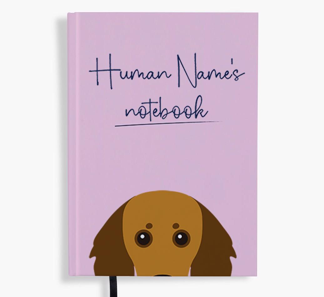 Handwritten: Personalized {breedFullName} Notebook