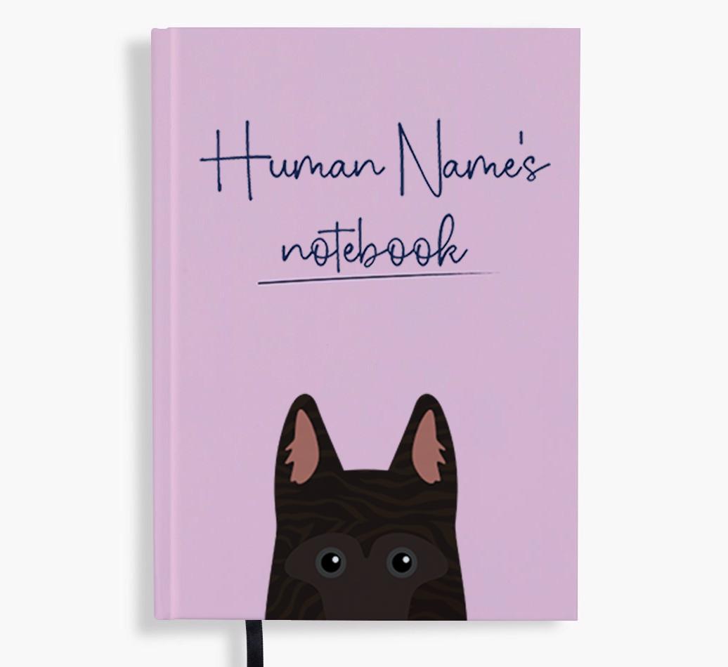 Handwritten: Personalized {breedFullName} Notebook