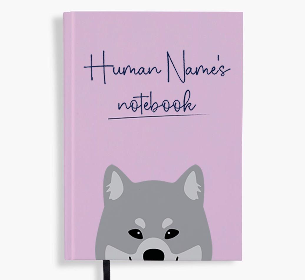 Handwritten: Personalized {breedFullName} Notebook