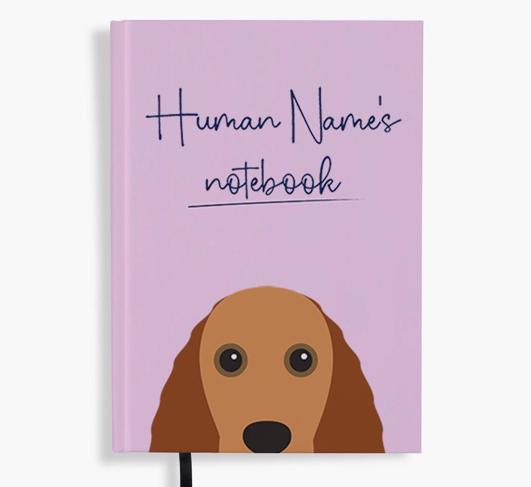 Handwritten: Personalized {breedFullName} Notebook