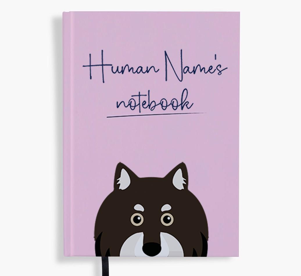 Handwritten: Personalized {breedFullName} Notebook