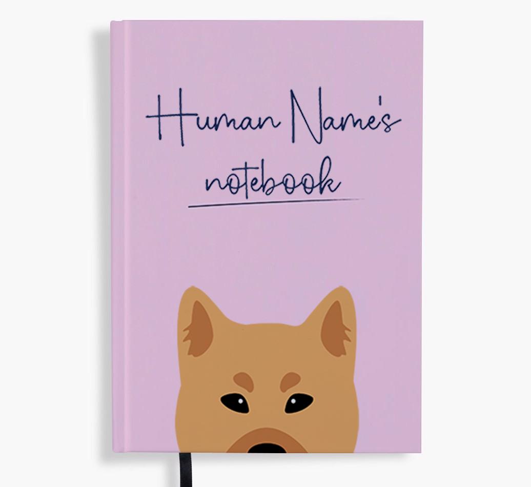 Handwritten: Personalized {breedFullName} Notebook