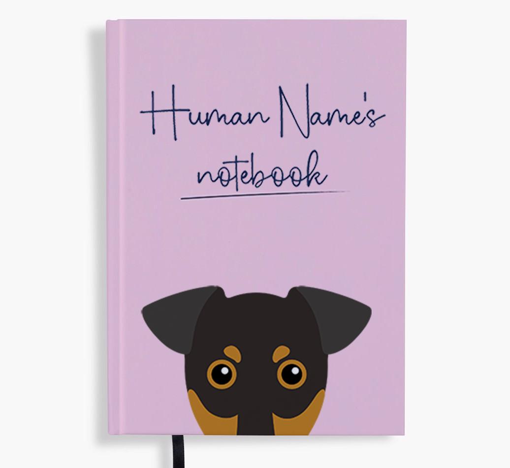 Handwritten: Personalized {breedFullName} Notebook