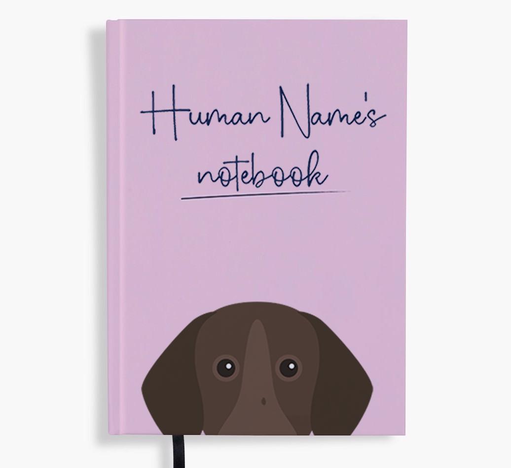 Handwritten: Personalized {breedFullName} Notebook