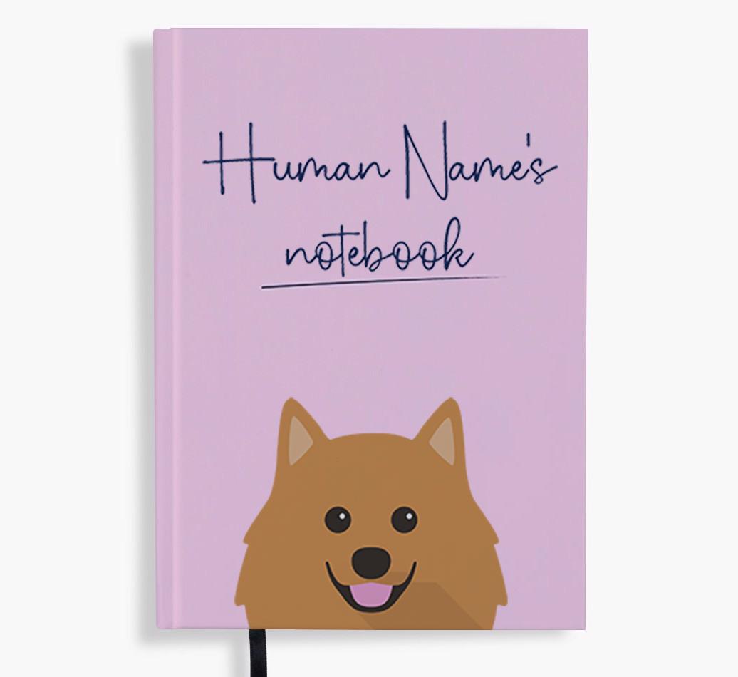 Handwritten: Personalized {breedFullName} Notebook